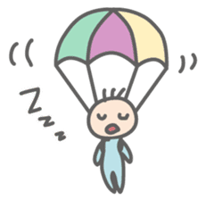 Parachute Babies (English ver.) sticker #1654999