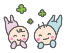 Parachute Babies (English ver.) sticker #1655004