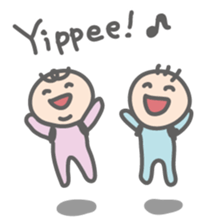 Parachute Babies (English ver.) sticker #1655008