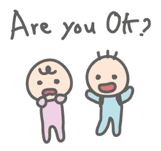 Parachute Babies (English ver.) sticker #1655017