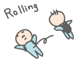 Parachute Babies (English ver.) sticker #1655024