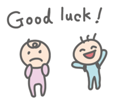 Parachute Babies (English ver.) sticker #1655025