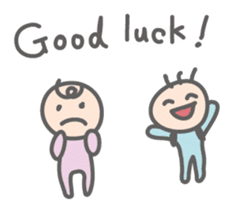 Parachute Babies (English ver.) sticker #1655025