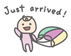 Parachute Babies (English ver.) sticker #1655026