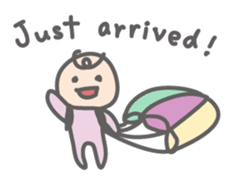 Parachute Babies (English ver.) sticker #1655026