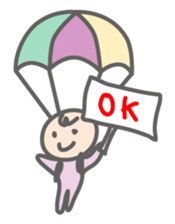 Parachute Babies (English ver.) sticker #1655029