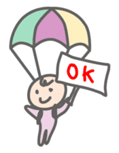 Parachute Babies (English ver.) sticker #1655029