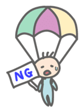 Parachute Babies (English ver.) sticker #1655030