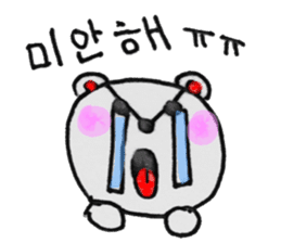 korea bear sticker #1655364