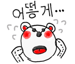 korea bear sticker #1655376