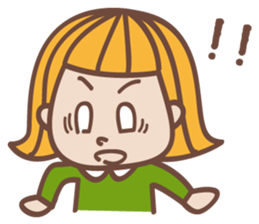 Sticker of cute girl sticker #1655687