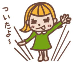 Sticker of cute girl sticker #1655701