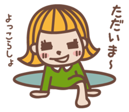 Sticker of cute girl sticker #1655703