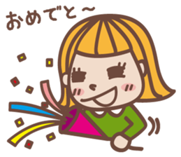 Sticker of cute girl sticker #1655709