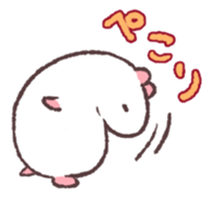 White hamster sticker #1655927