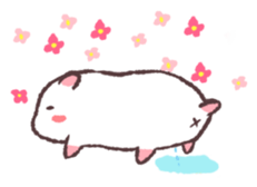 White hamster sticker #1655931