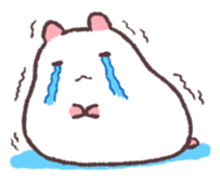 White hamster sticker #1655933