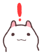 White hamster sticker #1655939