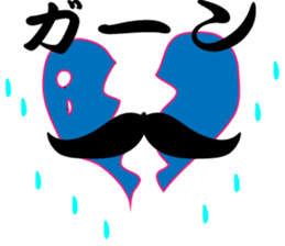 Mr.mustache and merry bunch! sticker #1656036