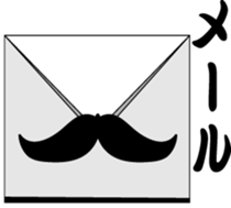 Mr.mustache and merry bunch! sticker #1656053