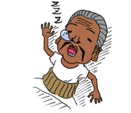 Cute gentleman of scary face sticker #1656682