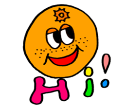 Colorful pop! super cute fruit friends sticker #1657547