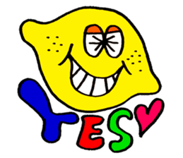 Colorful pop! super cute fruit friends sticker #1657549