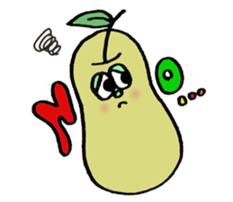 Colorful pop! super cute fruit friends sticker #1657550