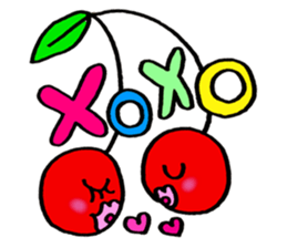 Colorful pop! super cute fruit friends sticker #1657552