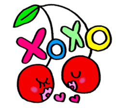 Colorful pop! super cute fruit friends sticker #1657552