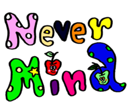 Colorful pop! super cute fruit friends sticker #1657554