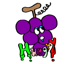 Colorful pop! super cute fruit friends sticker #1657555