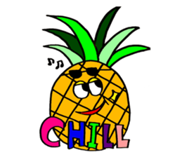 Colorful pop! super cute fruit friends sticker #1657560