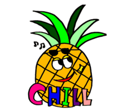 Colorful pop! super cute fruit friends sticker #1657560