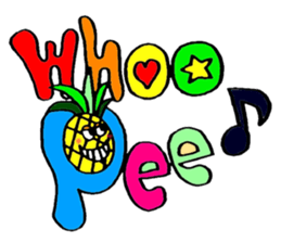 Colorful pop! super cute fruit friends sticker #1657563