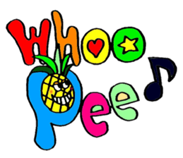 Colorful pop! super cute fruit friends sticker #1657563
