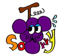 Colorful pop! super cute fruit friends sticker #1657565