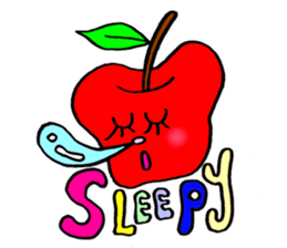 Colorful pop! super cute fruit friends sticker #1657566