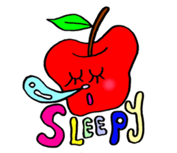 Colorful pop! super cute fruit friends sticker #1657566