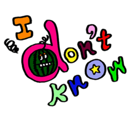 Colorful pop! super cute fruit friends sticker #1657568