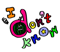 Colorful pop! super cute fruit friends sticker #1657568