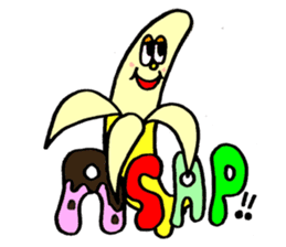 Colorful pop! super cute fruit friends sticker #1657569
