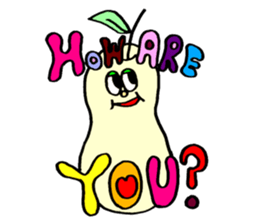 Colorful pop! super cute fruit friends sticker #1657570