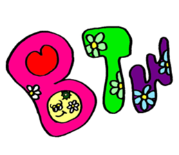 Colorful pop! super cute fruit friends sticker #1657571