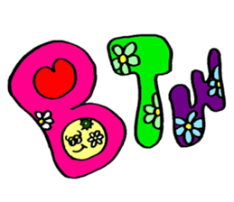 Colorful pop! super cute fruit friends sticker #1657571