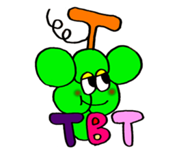 Colorful pop! super cute fruit friends sticker #1657573