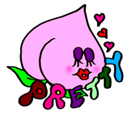 Colorful pop! super cute fruit friends sticker #1657575