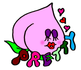 Colorful pop! super cute fruit friends sticker #1657575