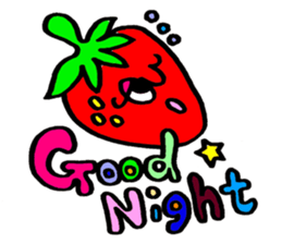 Colorful pop! super cute fruit friends sticker #1657578