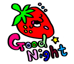 Colorful pop! super cute fruit friends sticker #1657578